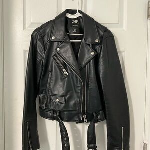 Zara Black Leather Jacket